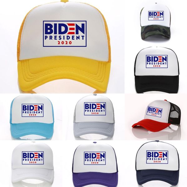 

r63rc joe biden election mesh 2020 snapback president hat baseball cap embroidery letter baseball cap adjustable american hat, Blue;gray