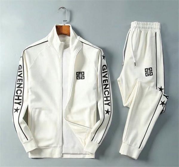 

2020 men new tracksuits sweat suits mens tracksuits jogger suits jacket + pants sets sporting suit men fashion hoodies brand jacket medusa, Gray