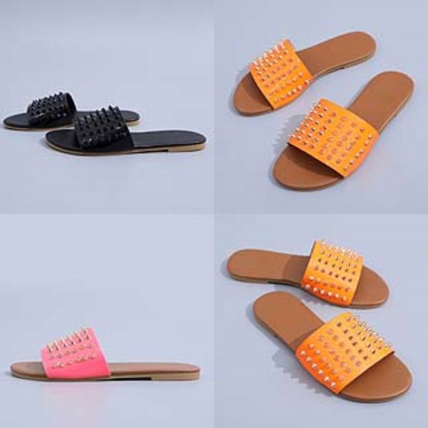 

2020 good pri dener raccoon wide fur slippers directly from factory women fasionable summer sandals#340, Black