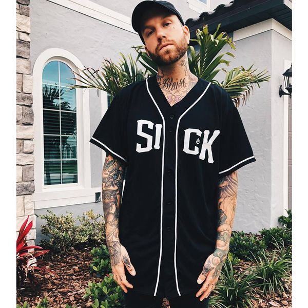 

summer new men / women mesh v-neck pullover hip hop street t-shirts new striped t-shirts men baseball jersey punk t-shirts homme, White;black