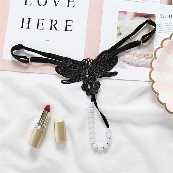

butterfly beading g-string women panties underwear exotic hollw out adjustable thongs sale, Black;pink