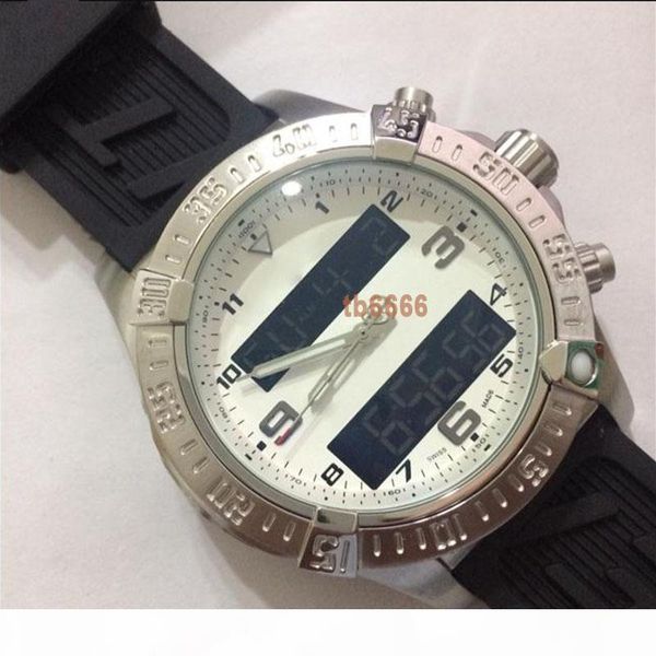 

wholesale luxury multifunction chronograph mens watch electronic and pointer display time 43mm avenger series sport watch wristwatch, Slivery;brown