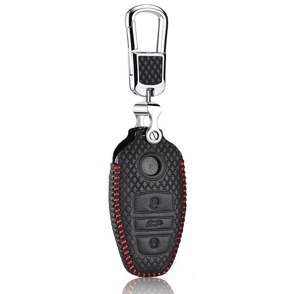 

key cover for vw touareg 2011 -2017 car key case leather holder for