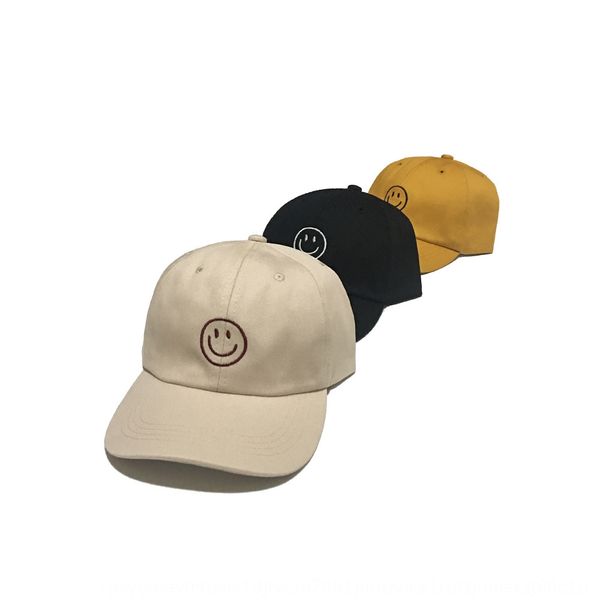 

zdu3d korean female male summer korean casual sunscreen baseball baseball cap all-match smiling face embroidery soft cap travel sunscree, Blue;gray