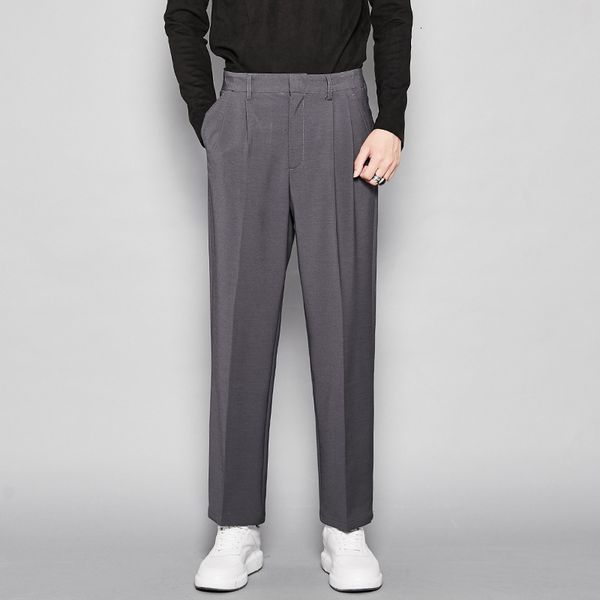 

ewq / all-match autumn men's trousers 2020 fashion new suit pants for male directly casual loose pants trend vintage 0097, White;black