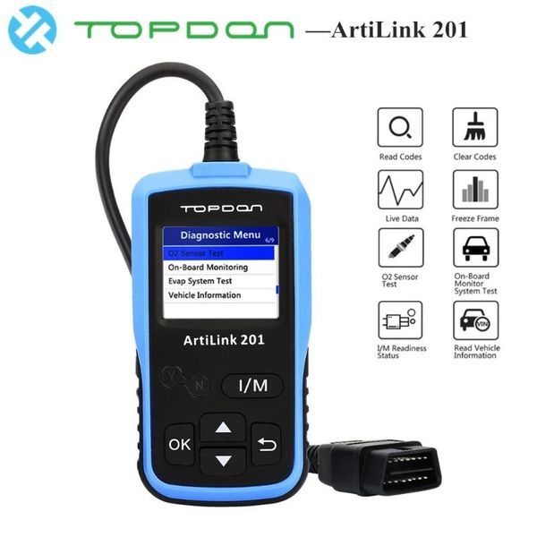 

on artilink 201 obd2 auto car diagnostic scanner universal obd car diagnostic tool odb2 check engine automotive code reader