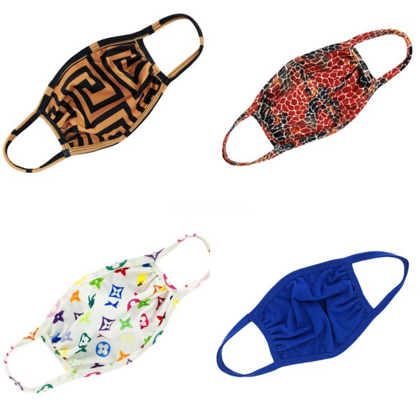 

leopard print fa masks party mask wasable dustproof riding cycling men women outdoor sports print mout masks boom2020#156, Black