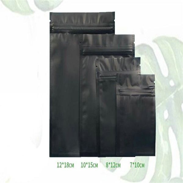 

2020 multiple размеры gold матовый майларовый zipper пакет сумка zip замок алюминиевая фольга упаковка мешок для кофе чая порошок bulk food