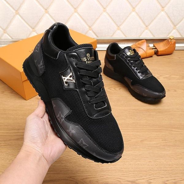 

men shoes luxury designer sneakers leisure chaussures pour hommes trainers fashion designer shoes run away sneaker sale luxury design casual, Black