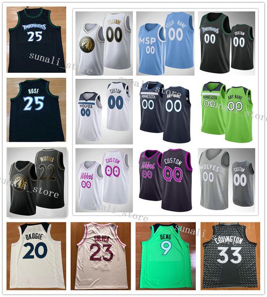 

printed men juancho 41 hernangomez malik 5 beasley josh 20 okogie jacob 12 evans omari 14 spellman derrick 25 rose jerseys basketball shirts, Black;red