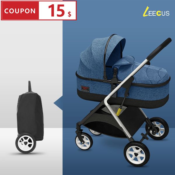 

2020 baby stroller can sit reclining light folding simple high landscape baby child two-way trolley