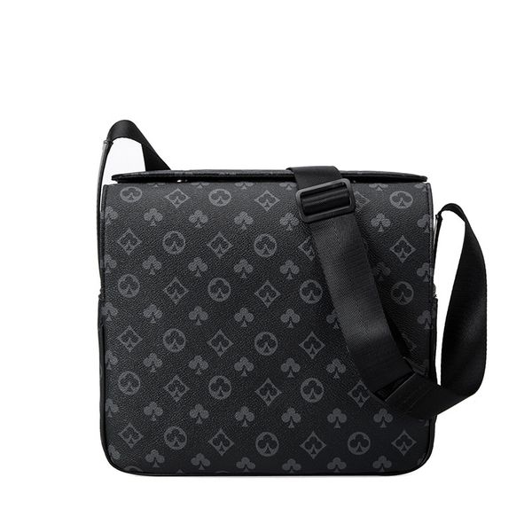 

luxury printing design men's bag korean version casual fashion men shoulder bag high capacity pu messenger bag