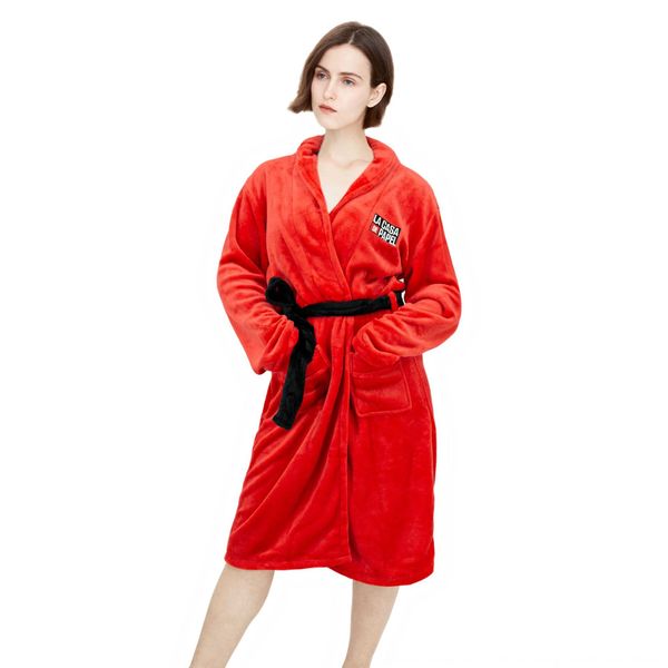 

halloween play costume banknote house cosplay costume banknote house dali bathrobe pajamas european size bathrobe clothing clothing, Black;red