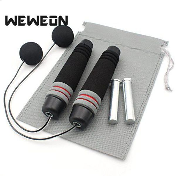 

weighted ropeless jump rope crossfit speed rope unders exercise wod boxing training fitness workout jump adjustable