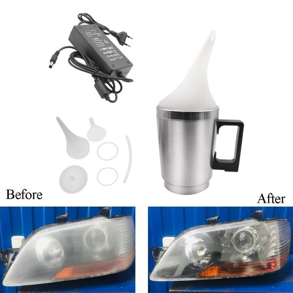 

car polish headlight vehicle glass non-scratch headlight refurbishmen repair hydrophobic coat scratch repair with eu/us plug