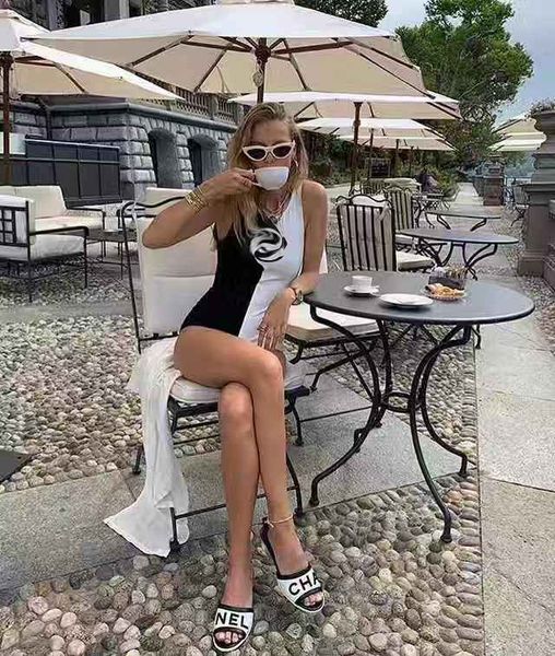 

swimsuit bikini swimwear women one piece swimsuits 2020 fashion swimming outdoor beach vacation style swimming6eu7