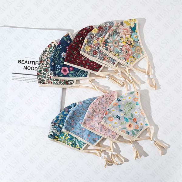 

camo face mask washable double layers cotton face masks reusable flowers camouflage print mouth cover sports adjustable facemask d71516