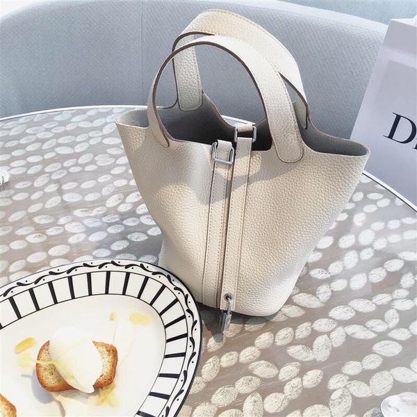 

fashion new basket packages togo bucket bags brand drawstring hasp messenger shoulder tote bag composite bags