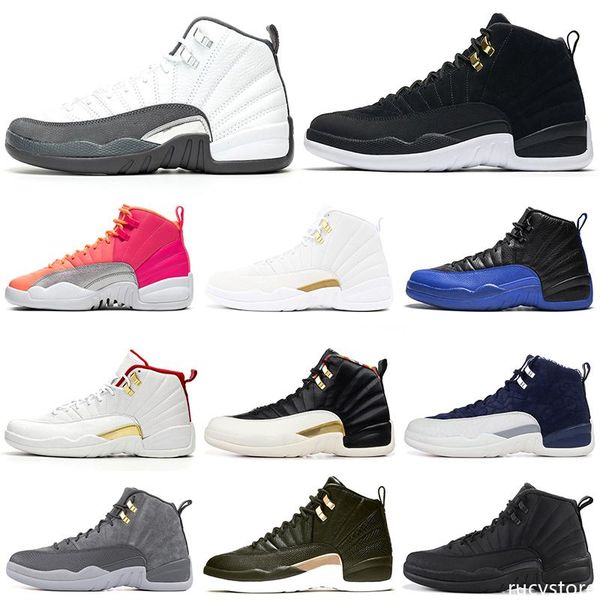 

2020 12 men basketball shoes 12s dark grey game royal reverse taxi mens trainers sports sneakers 7-13 new arrival