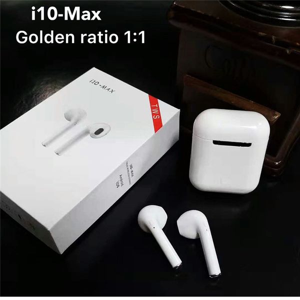 

wireless earphone i10 max tws bluetooth 5.0 wireless stereo universal mini earbuds pods touch with charging box