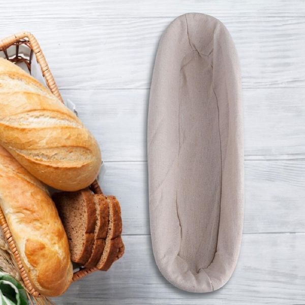

14inch 35*15*8cm oval banneton brotform cane bowl shape bread dough proofing proving natural rattan basket baskets with removable lining
