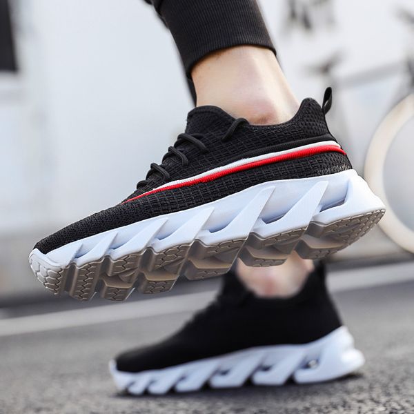 новая мода мужская повседневная обувь мода спортивная обувь плоская обувь мужская шнуровке дышащий максимальная ходьба тренер человек тенис