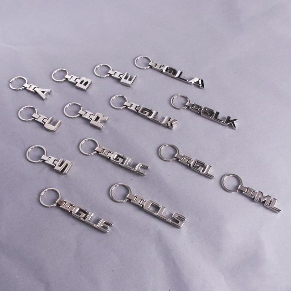 

key rings for a b c e r s cls gl gla glc gle glk ml slk, Silver