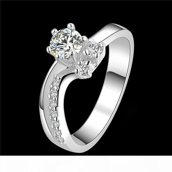 

y mix color 925 silver ring fashion color stone ring gssr383 brand new fashion sterling silver finger ring, Golden;silver