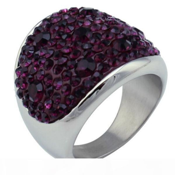 

wholesale-new wedding rings for men and women baeatiful titanium steel simulated diamond ring cool ring, Golden;silver