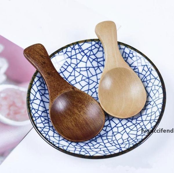 

2020 naturel wooden coffee tea sugar salt spoon scoop kitchen utensil set mini wood spoon cooking tool c796