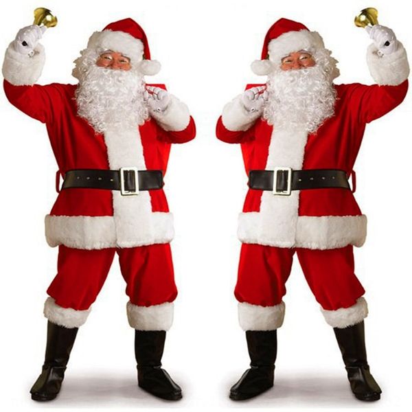 

золотой бархат одежды одежда производительности костюм санта-клауса рождество рождество женщин людей, Black;red