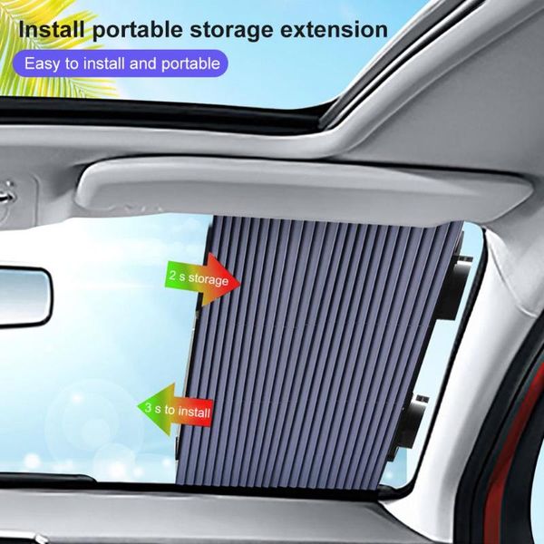 Pára-brisa retrátil do carro sun sombra bloco capa de pára-sol frente janela traseira cortina folha para solar uv proteger 46 65 70cm217p