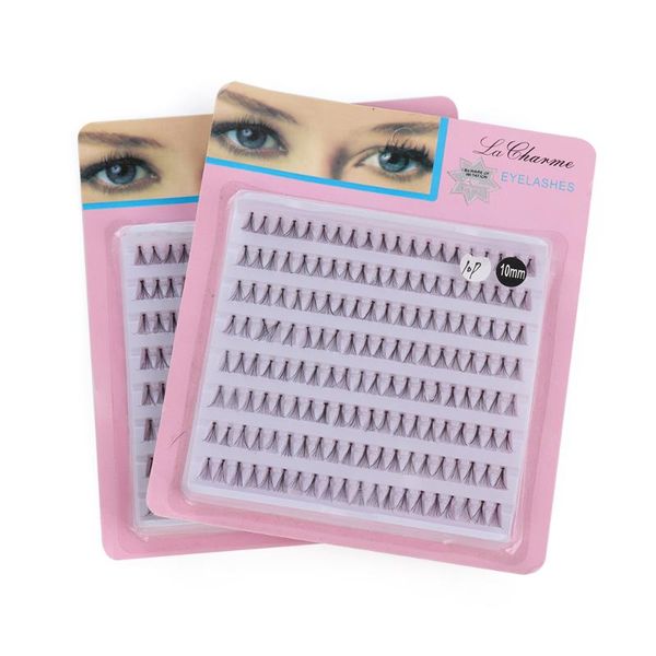 

10d/20d individual knotted flare cluster eyelashes ultra-thick natural long eyelashes extension handmade beauty eye makeup tools