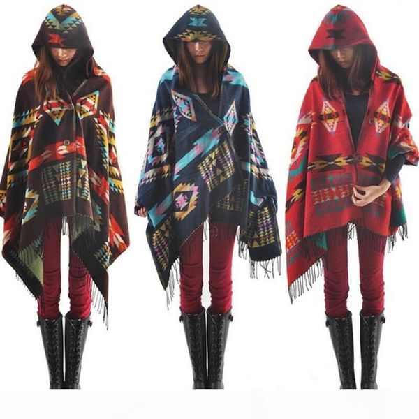 

women national style scarves wrap oversized check shawl cashmere scarf winter neckerchief geometry blankets fashion ing, Blue;gray