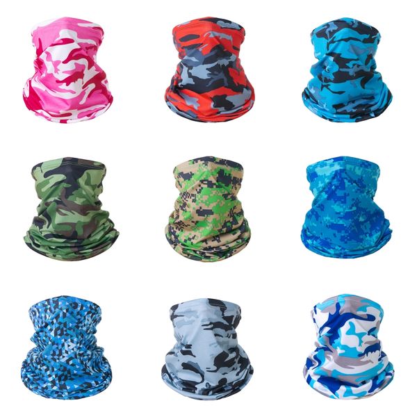 

wfkku neck warm camo fleece mask camouflage ski winter warmer sports head face cycling masks motorcycle bike warming scarf outdoors thick#34, Black