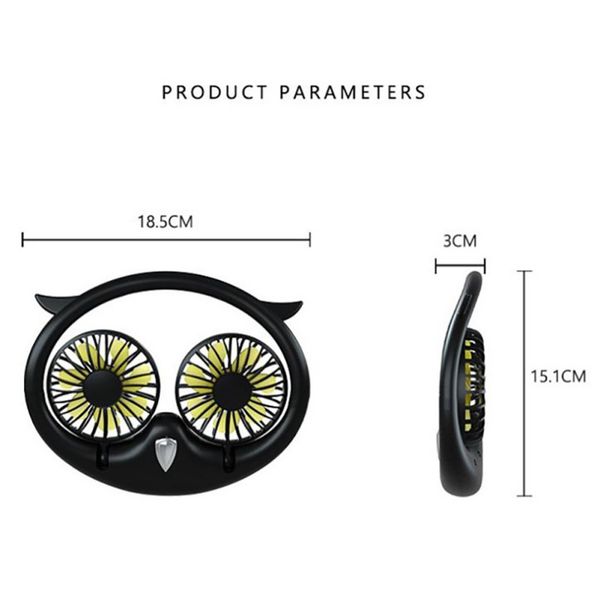 

portable 1200 mah usb fan neck fan rechargeable small portable sports light usb desk hand air conditioner cooler