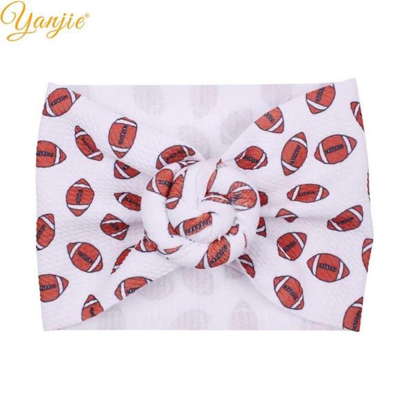

floral waffle hair bows headband football spider soft elastic kids round head warp wholesale diy girls hair accessories, Slivery;white