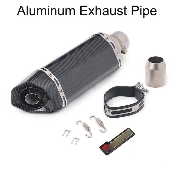 

38-51mm universal exhaust tips muffler tail pipe aluminum black red yellow for motorcycle atv scooter
