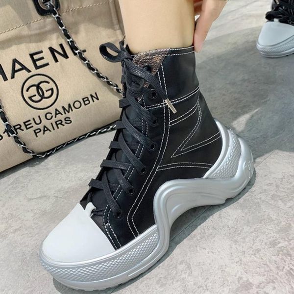 

2020qt new official website also released luxury women's casual fashion socks shoes, outdoor casual boots, fast delivery, Black