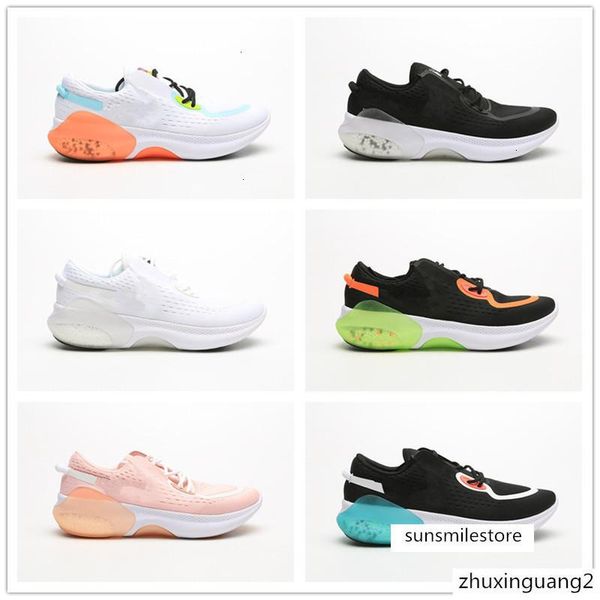 

new particles joyride run fk knit sports running shoes for mens white black orange pink womens designer sneakers size 36-45, Black;green