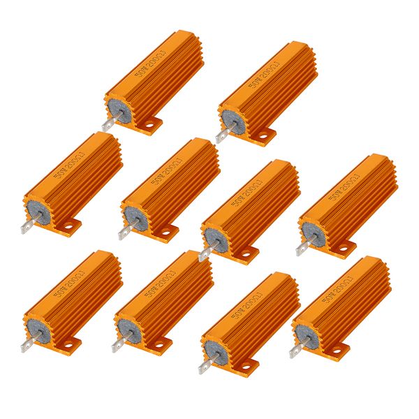 

10 pieces 50w aluminium clad wirewound resistor high power small size 200ohm