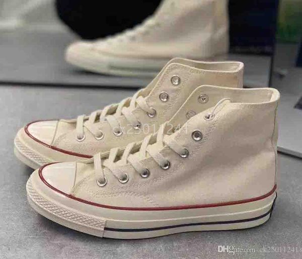 

1970s brand new 20 colors high sports stars low classic canvas shoe sneakers men's women's casual shoessize 35-44 ck01, Black