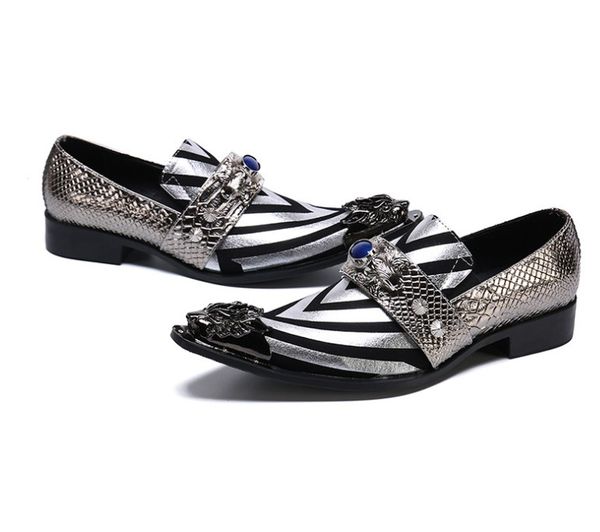 

fashion white genuine leather wedding shoes glitters mens pointed toe bling bling casual dress shoes gold oxford shoes, Black