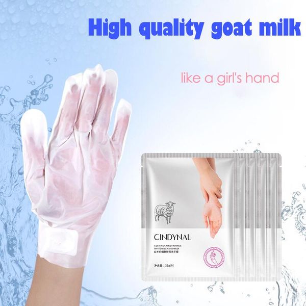 

Goat Milk Hand Mask Remove fine lines Spa nursing Live Yeast hydrate Black face Skin Care Smooth and clean Exfoliating Mascarilla