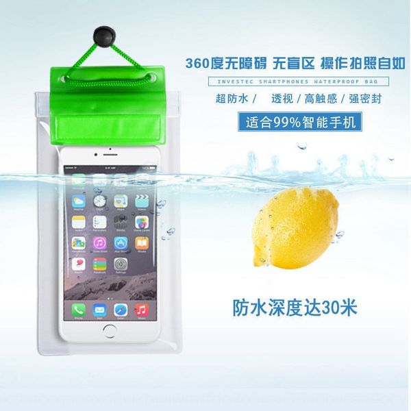 

swimming mobile phone plastic camera waterproof diving neck camera drift bag plastic bag pvc waterproof transparent multicolor
