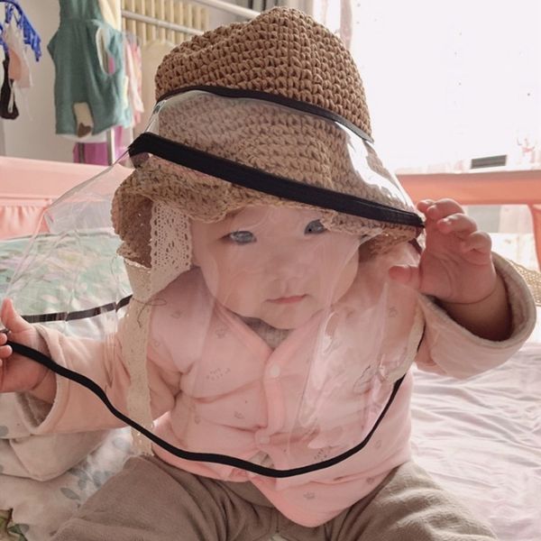 

nfb6w baby transparent anti-flying foam protective mask protective baseball face saliva suitable for fisherman baseball cap basin cap for ch, Blue;gray