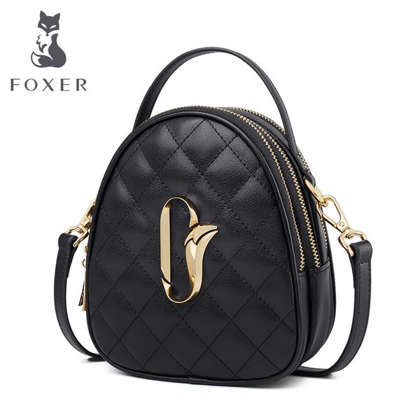 

foxer female multi-function small purse mini crossbody bags leather women bags 2020 summer lady messenger bag