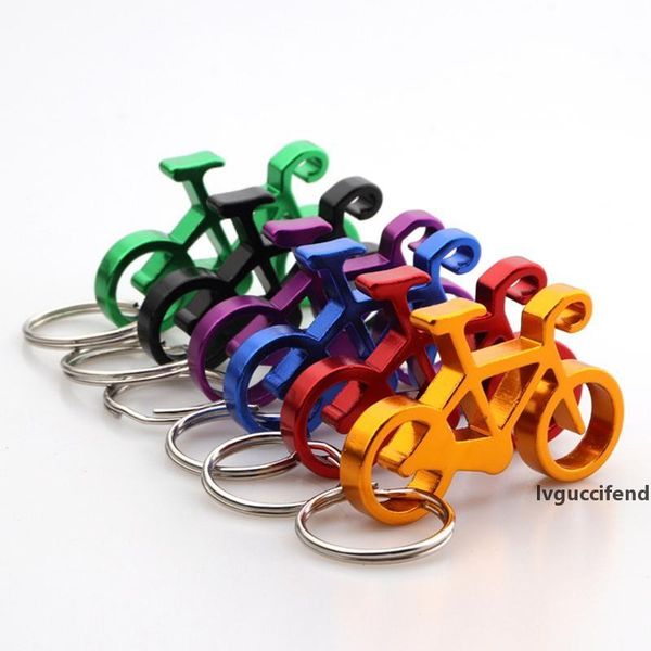 

bike shaped wine openers keychain bicycle keyring bottle wine beer opener tool muilti colors