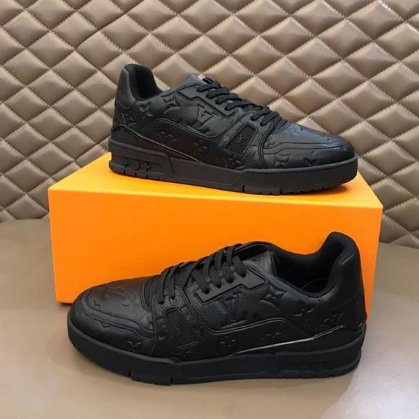

094 high-quality men's casual sports shoes and designer luxury outdoor casual shoes, the original box size is 38-45, Black