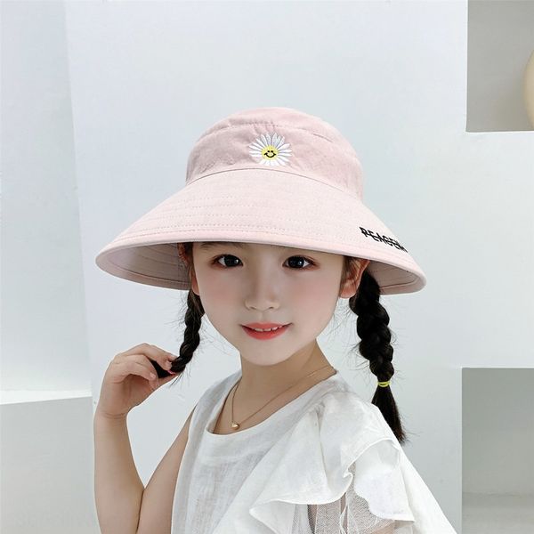 

little daisy cotton empty hat hipster baby girl baby sunscreen sunscreen outdoor all-match sun hat, Blue;gray